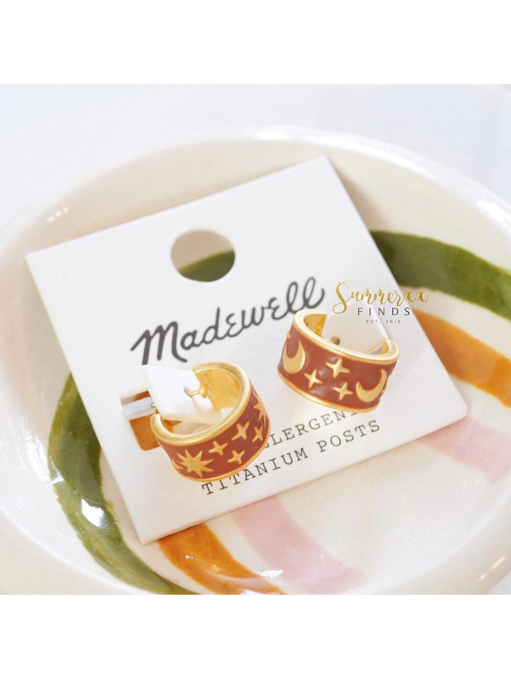 Madewell Nightsky Huggie Hoop Earrings